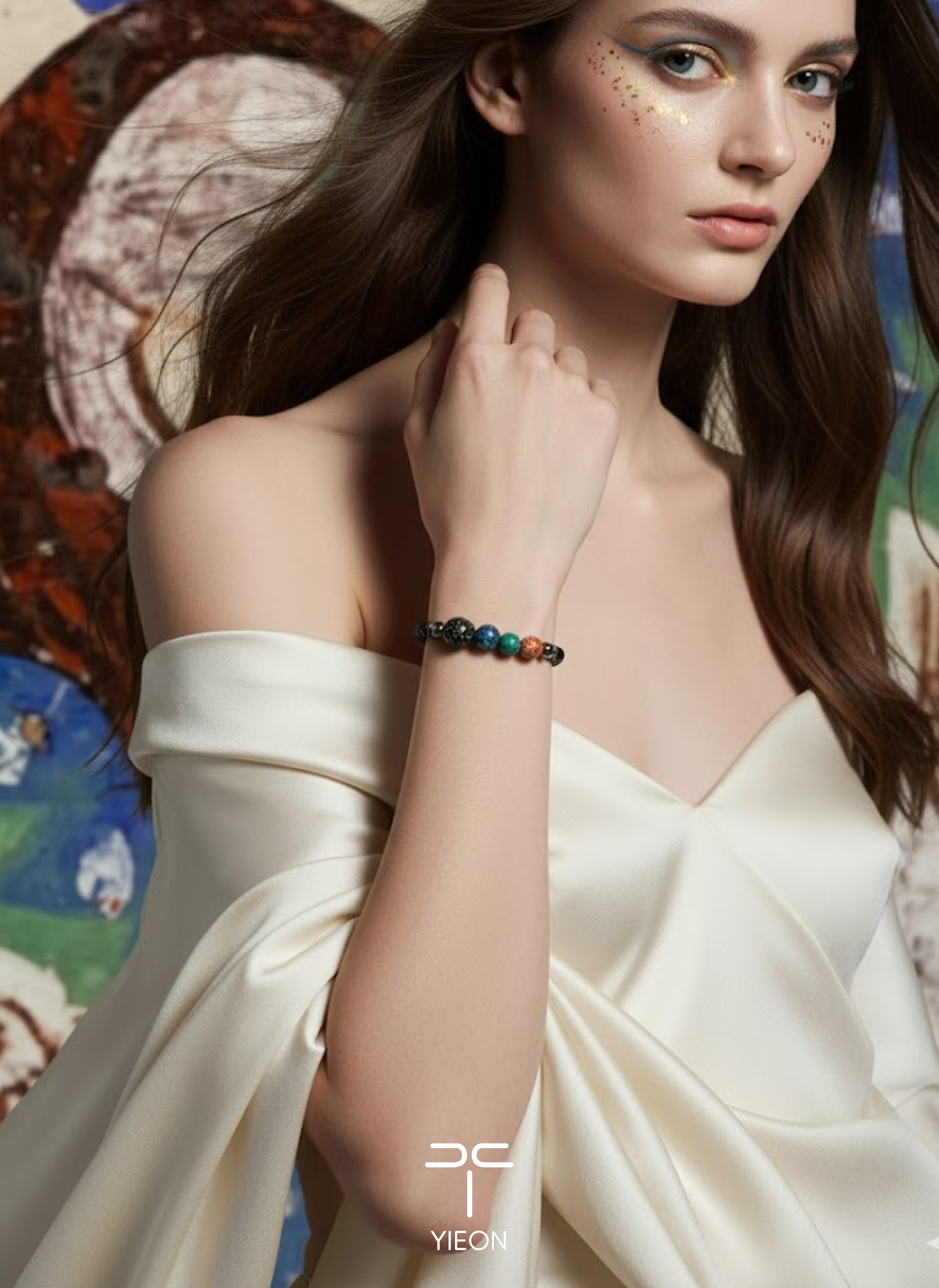 Reborn (Legend in Colors–Dunhuang) Hand-Painted Lacquer Bracelet