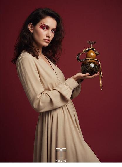 Dragon Daqi Lacquered Hand Painted Fulu Bottle