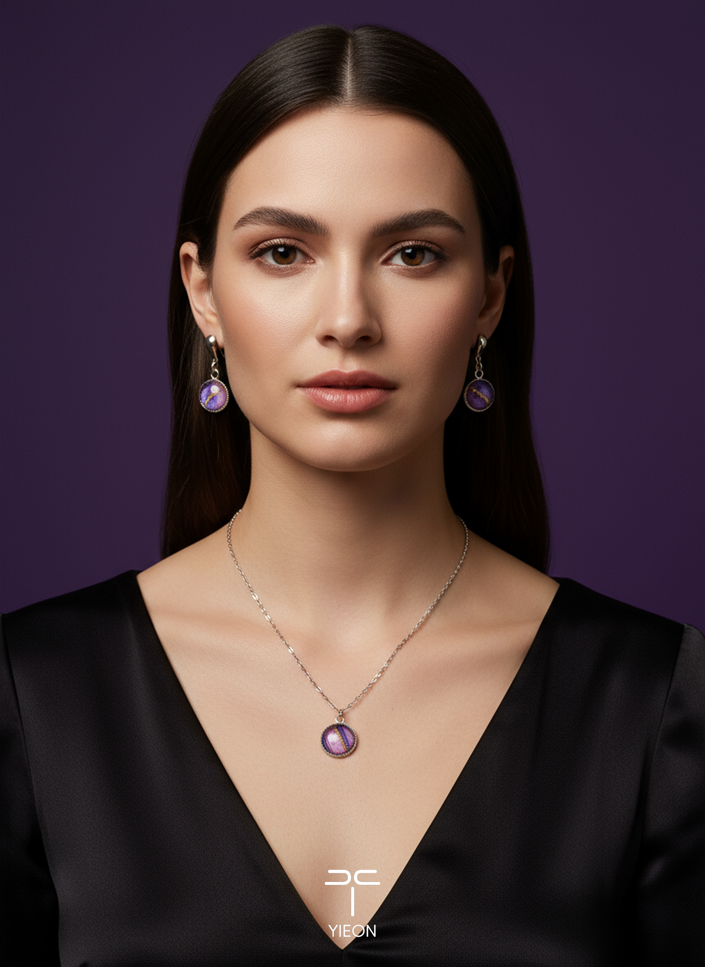 Round Hue Kesi Necklace & Earring Set