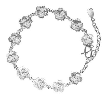 Sakura (Blossoms) Filigree Inlay Bracelet