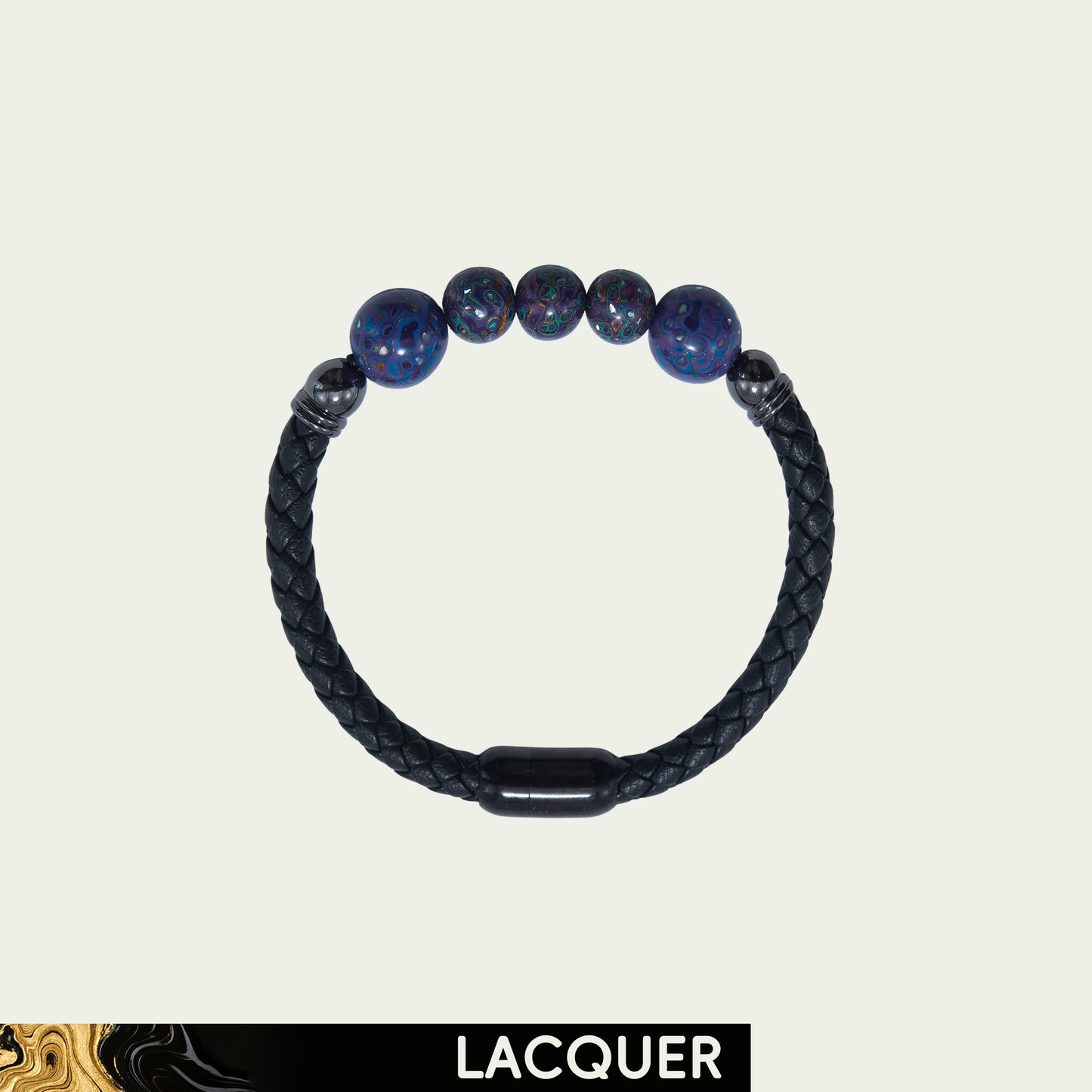 Ethereal Symphony (Legend in Colors–Dunhuang) Hand-Painted Lacquer Bracelet