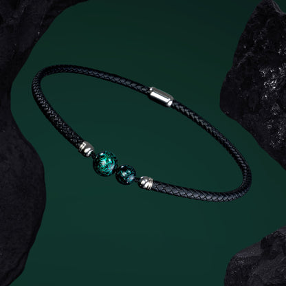 Aurora (Lucky Charm) Daqi Lacquered Hand Painted Necklace