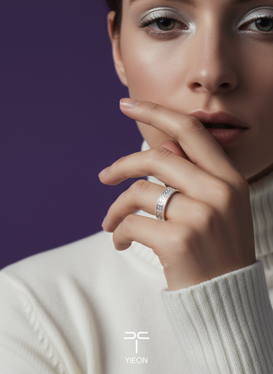 Harvest Filigree Inlay Open Ring B