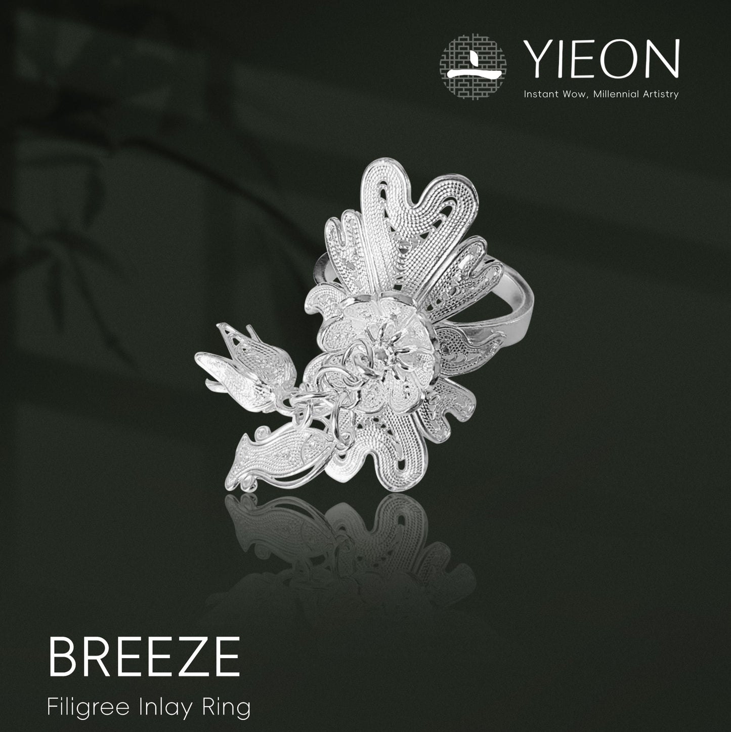 Breeze Filigree Inlay Ring