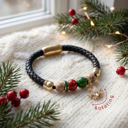 First Snow (Christmas Special Edit) Hand-Painted Lacquer Bracelet