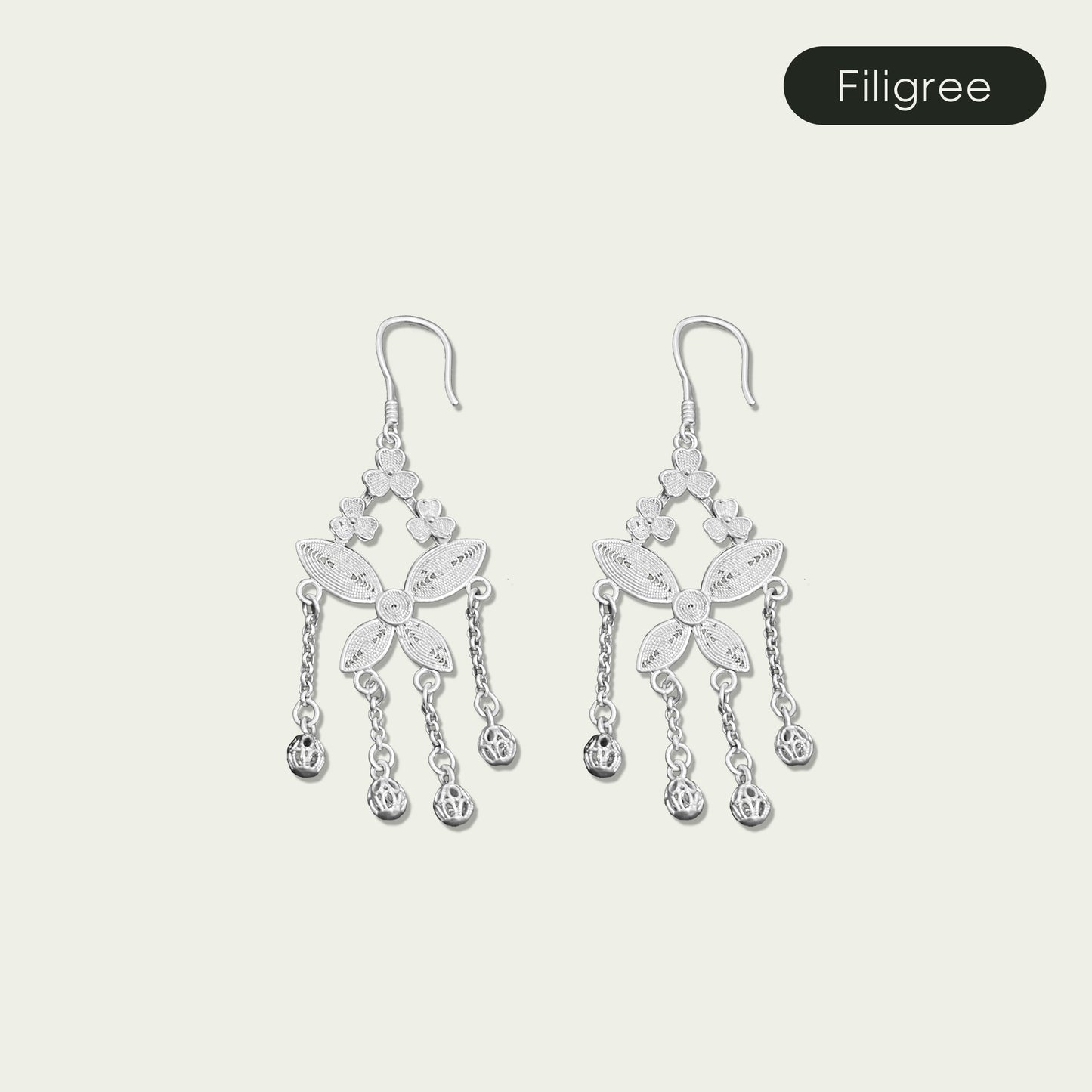 Flutter（Butterfly）
Filigree Inlay Earring