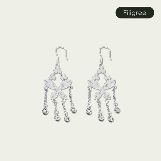 Flutter（Butterfly）
Filigree Inlay Earring