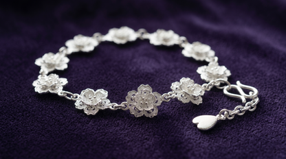Sakura (Blossoms) Filigree Inlay Bracelet