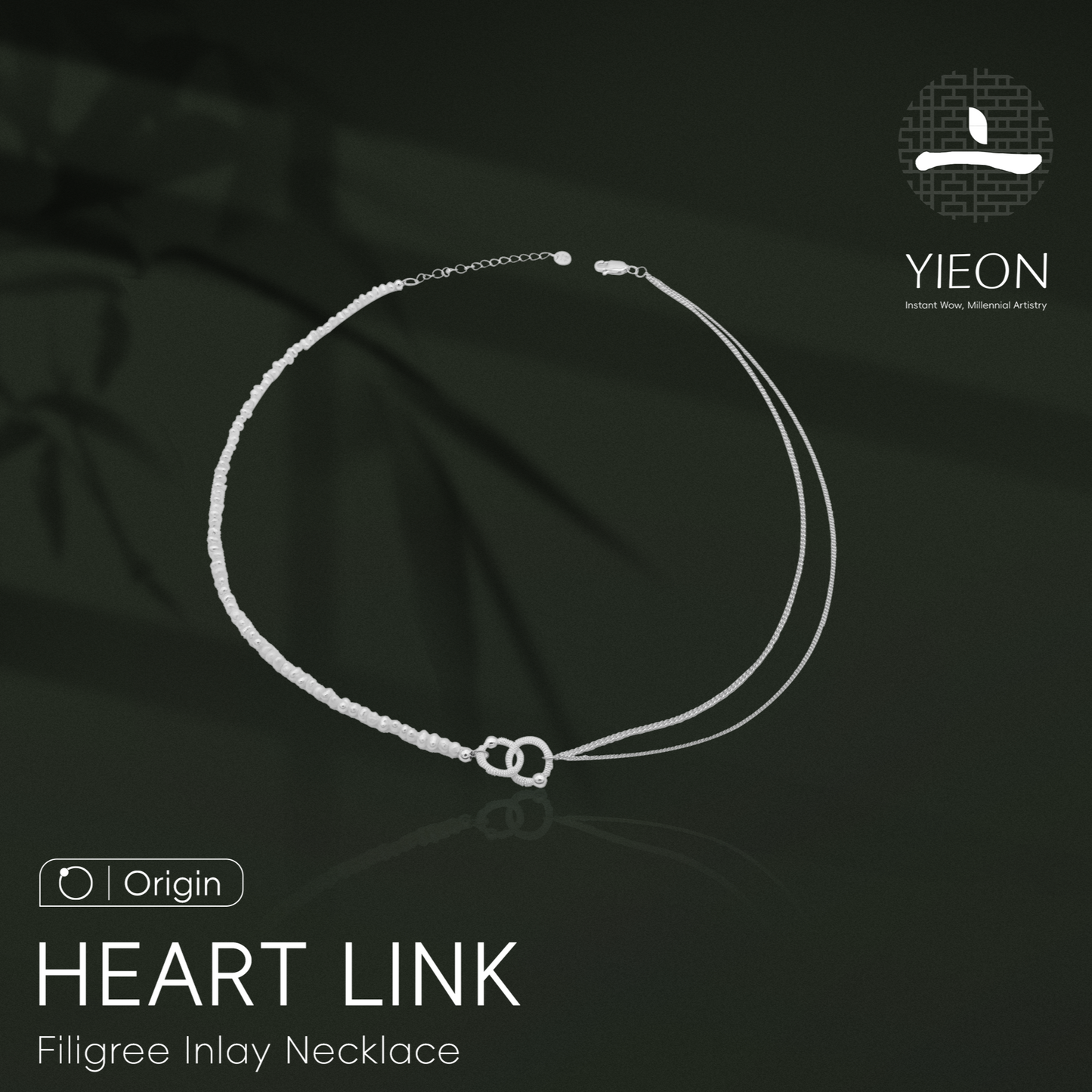 Heart Link (Origin) Filigree Inlay Necklace