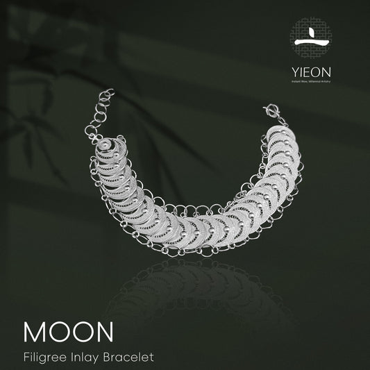 Moon Filigree Inlay Bracelet
