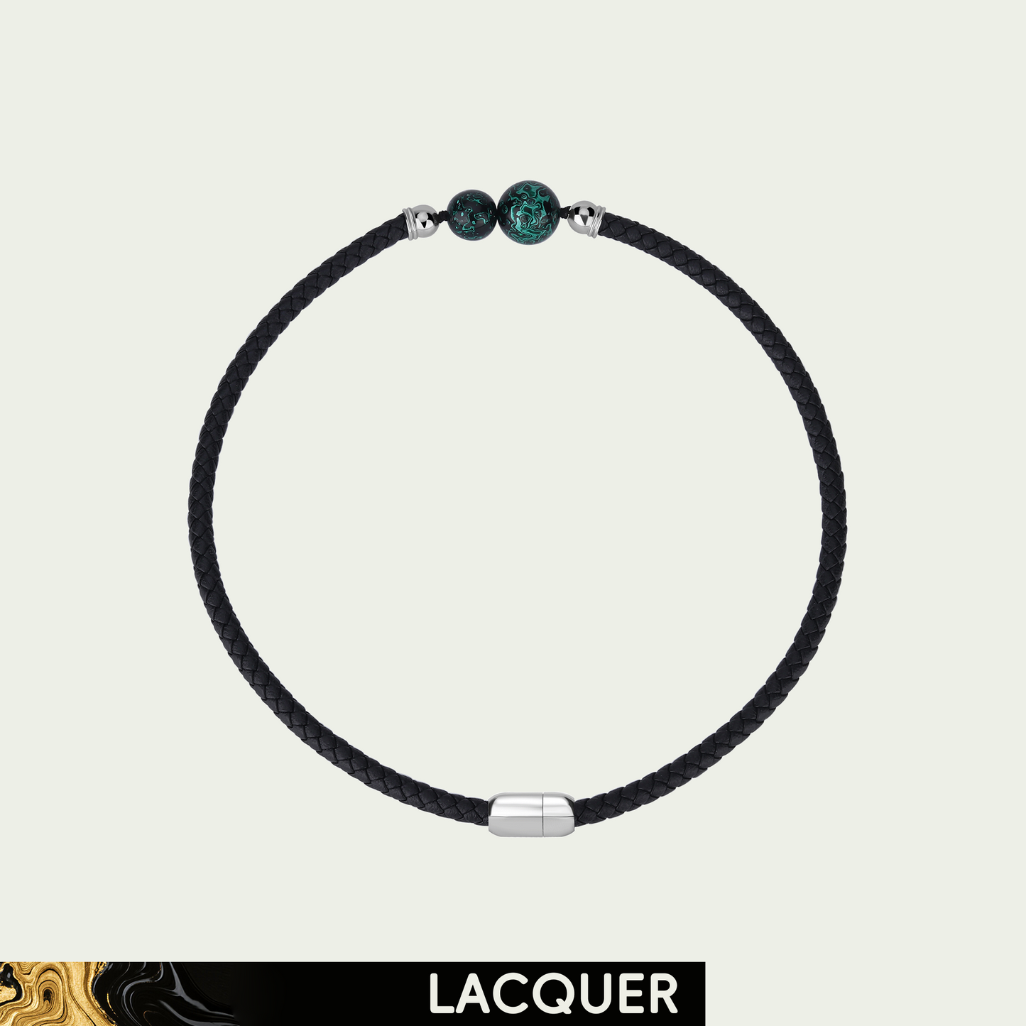 Aurora (Lucky Charm) Daqi Lacquered Hand Painted Necklace