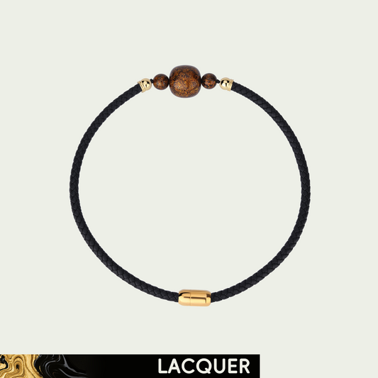 Thriving (Lucky Charm) Daqi Lacquered Hand Painted Necklace