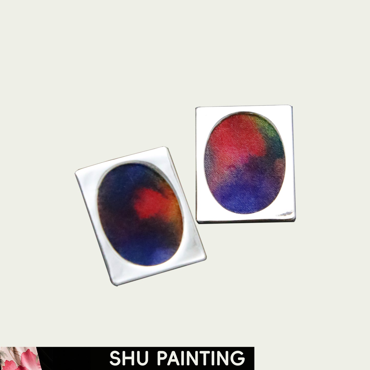 Sunset Reflections (Window View) Shu Painting Earring