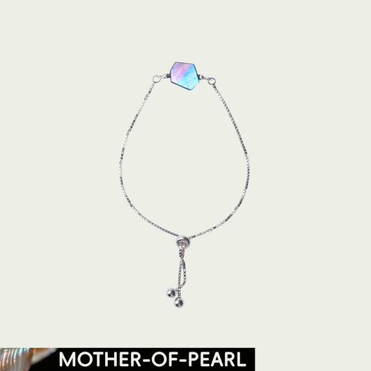 Chaos Neon Field (Neon Code) Mother-of-Pearl Lacquer Bracelet