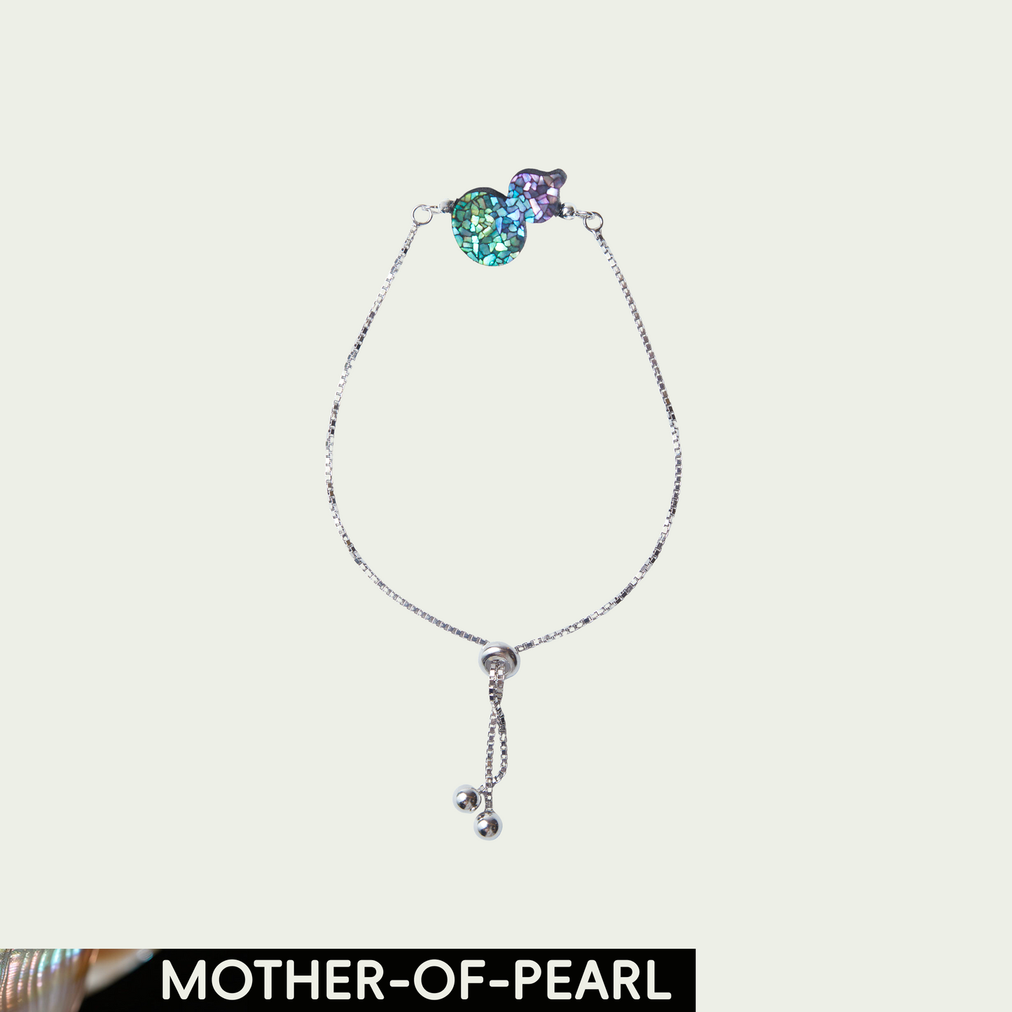 Hoki (Fulu) Mother-of-Pearl Lacquer Bracelet