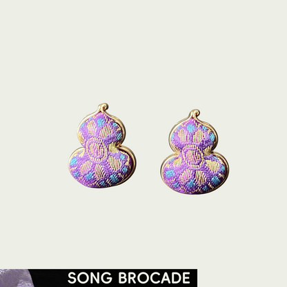 Pomegrante (Fulu) Song Brocade Ear Stud