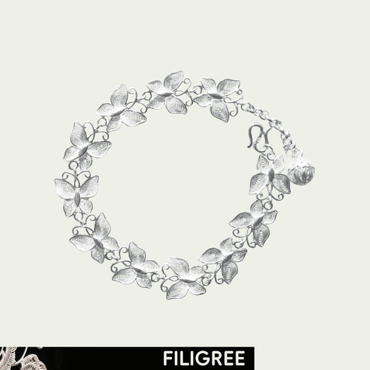 Fly (Butterfly) Filigree Inlay Bracelet