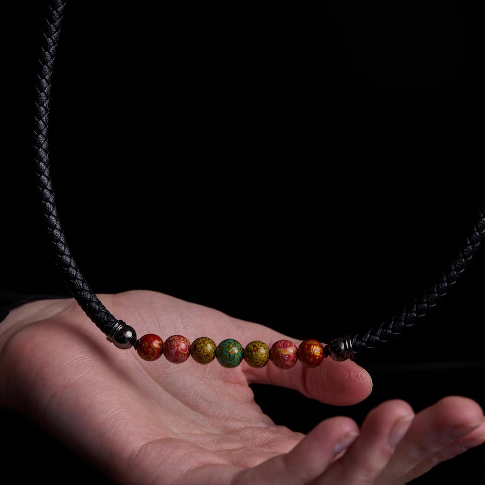 Carnival (Lucky Charm) Lacquer Hand Painted Necklace