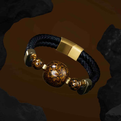 Thriving (Lucky Charm) Daqi Lacquered Hand Painted Bracelet