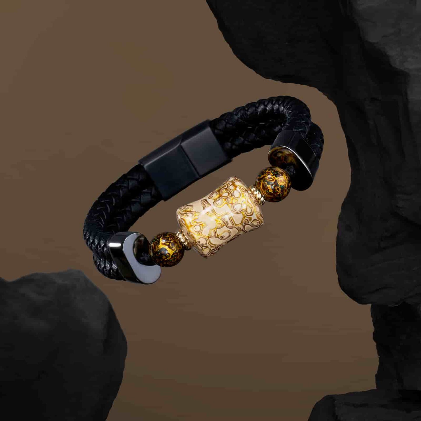 Wealth (Lucky Charm) Daqi Lacquered Hand Painted Bracelet