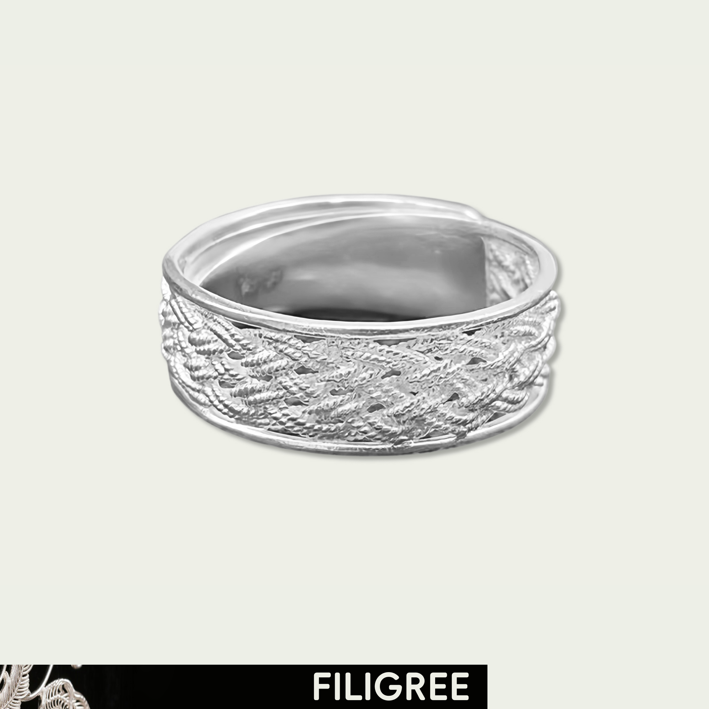 Nest Filigree Inlay Ring – YIEON
