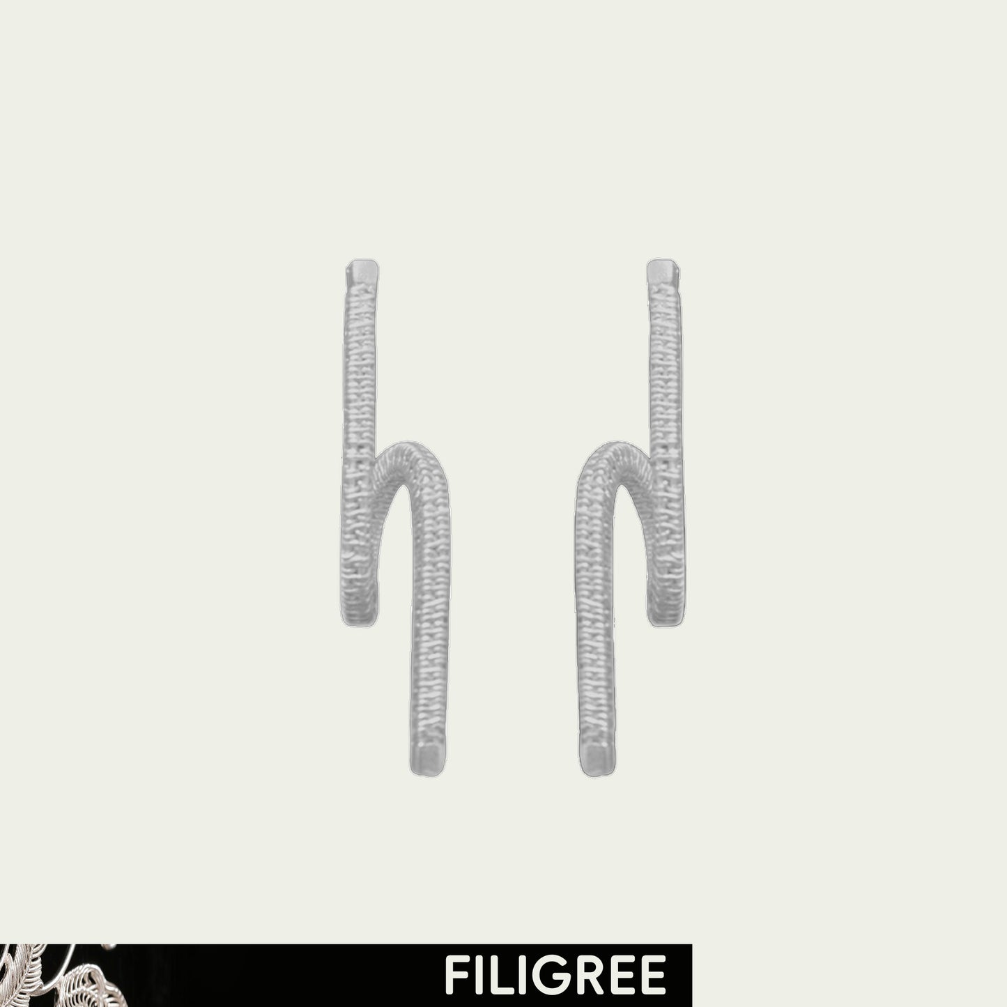 Aurora (Line) Filigree Inlay Earring