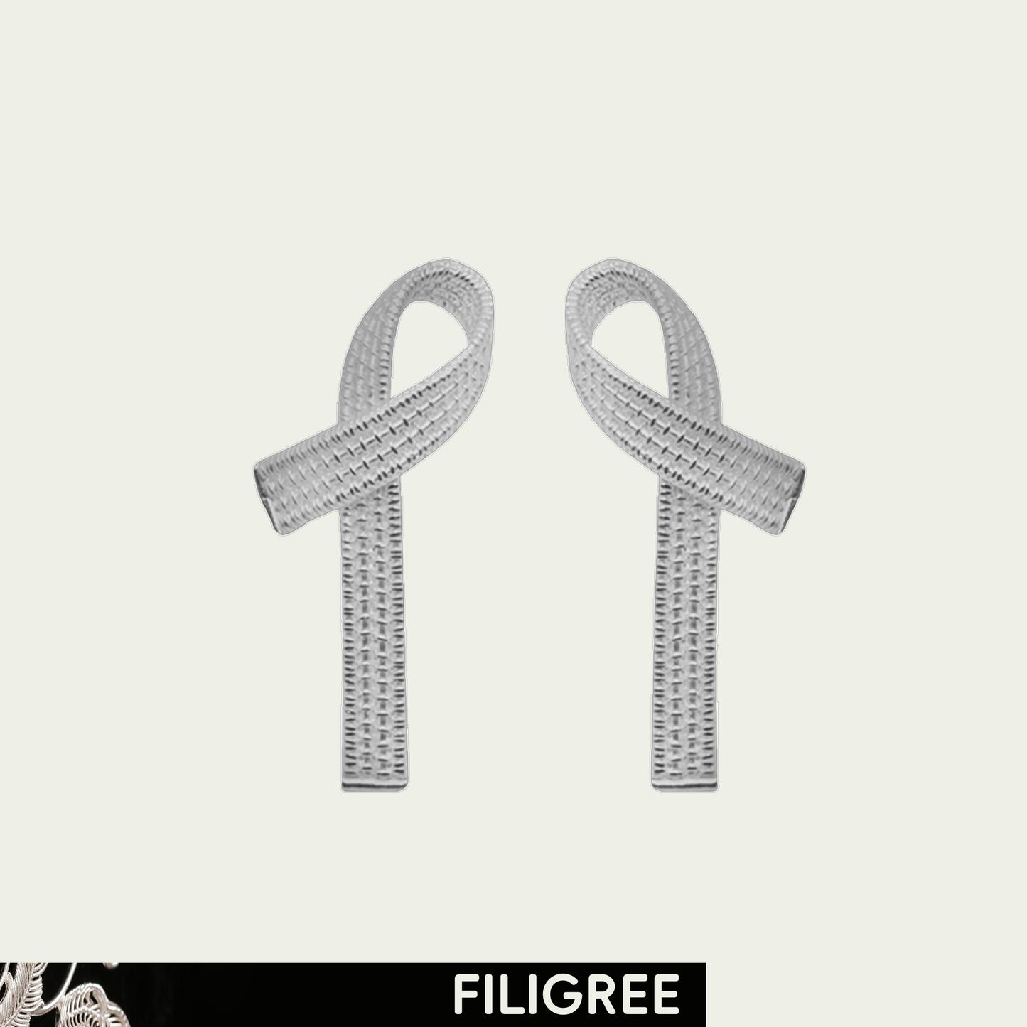 Drizzle (Line) Filigree Inlay Earring