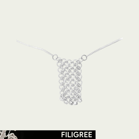 Amulet (Net) Filigree Inlay Jewelry Set