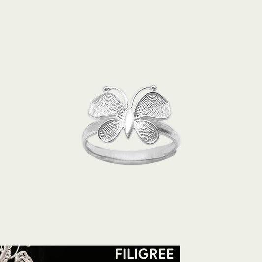 Fly (Butterfly) Filigree Inlay Ring