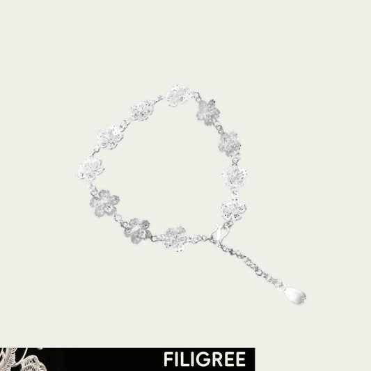 Sakura (Blossoms) Filigree Inlay Bracelet