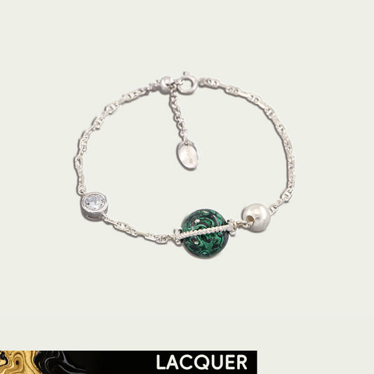 Jupiter (Planet) Mother-of-Pearl Inlay Lacquer Bracelet