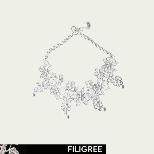 Thelma (Thelma and Lovise) Filigree Inlay Bracelet