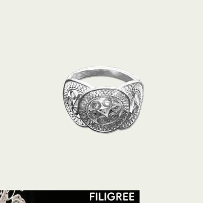 Tymbal A (Circle) Filigree Inlay Ring