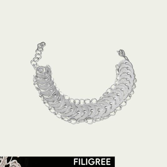 Moon Filigree Inlay Bracelet