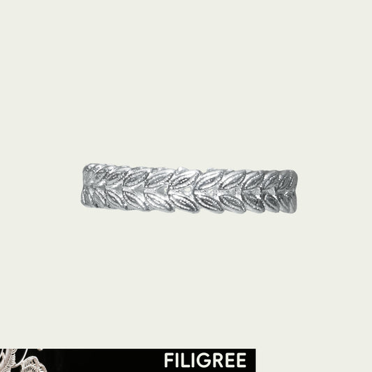 Harvest Filigree Inlay Open Ring A