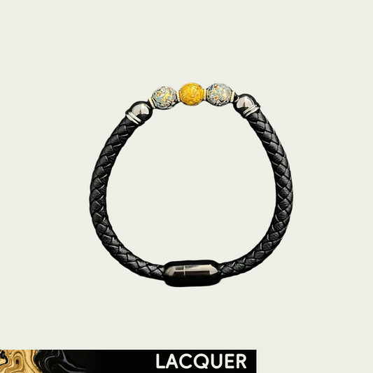 Harmonious Glow (Lucky Charm)Lacquer Hand Painted Bracelet