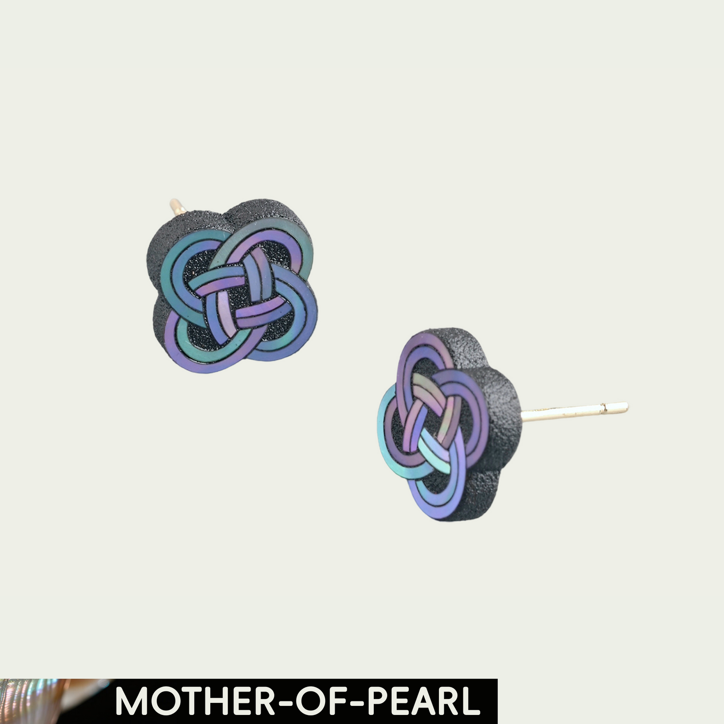 Truelove (Eastern Totem) Mother-of-Pearl Lacquer Ear Stud