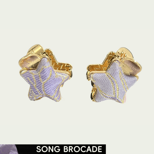 Rabbite Under the Moon Song Brocade Hair Clip