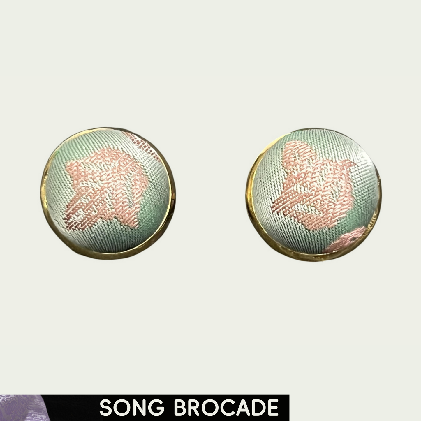Prospertiy Bloom (Pure Beads) Song Brocade Ear Stud