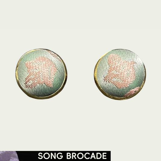 Prospertiy Bloom (Pure Beads) Song Brocade Ear Stud