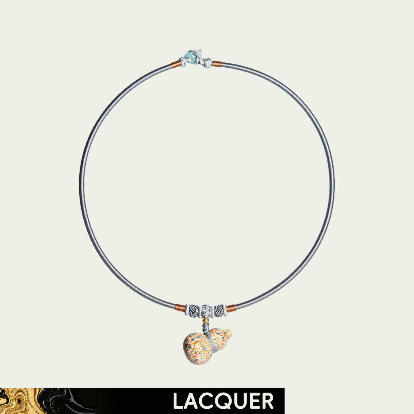 Starfall Dune (Fulu) Hand-Painted Lacquer Necklace