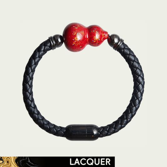 Cracked Red (Fulu) Daqi Lacquer Hand Painted Bracelet