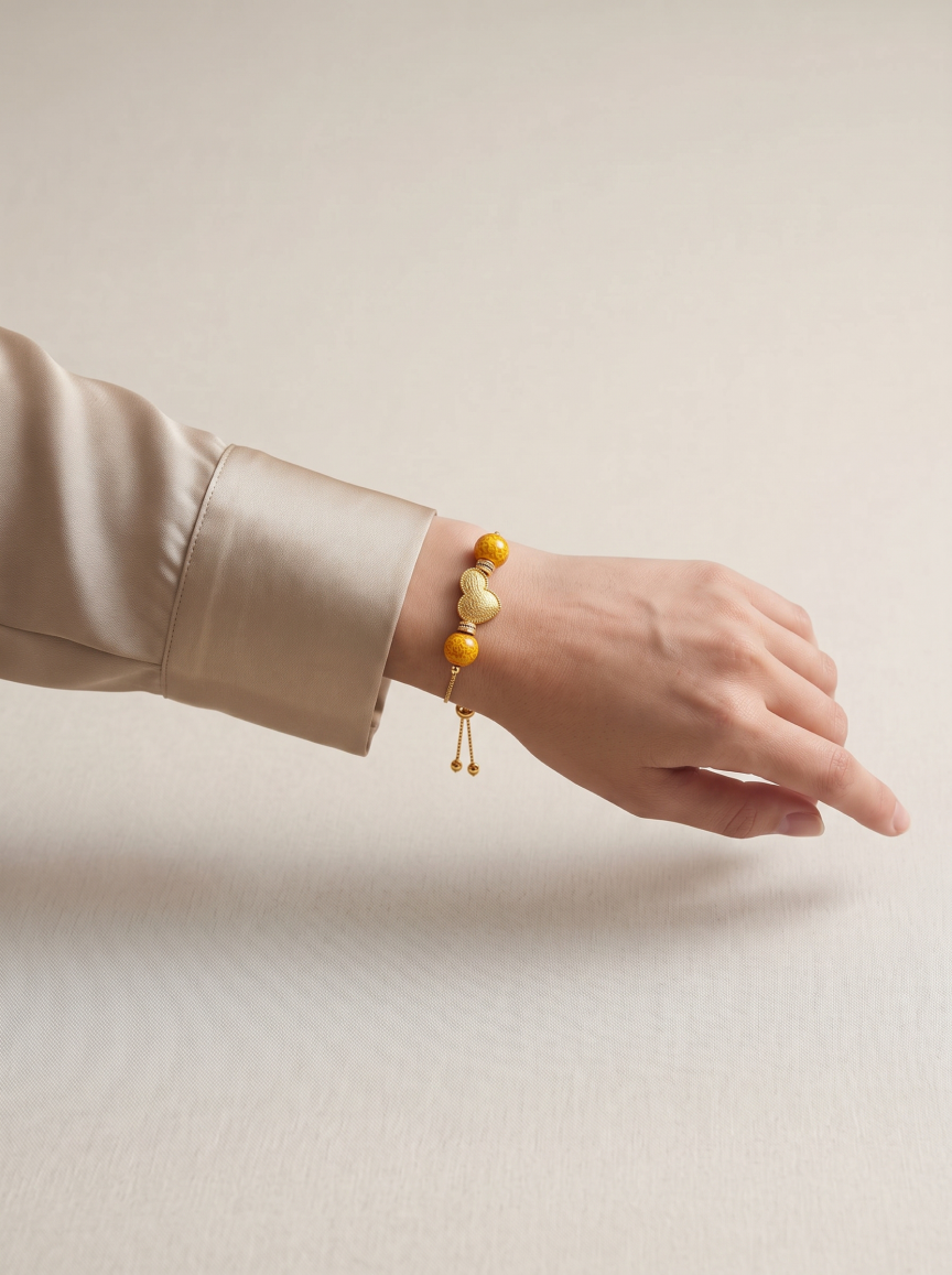 Warmth (Resonance) Kesi Bracelet — worn on wrist