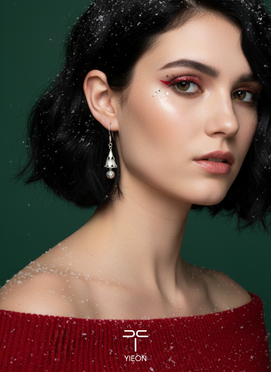 Jingle Bell Filigree Inlay Earring