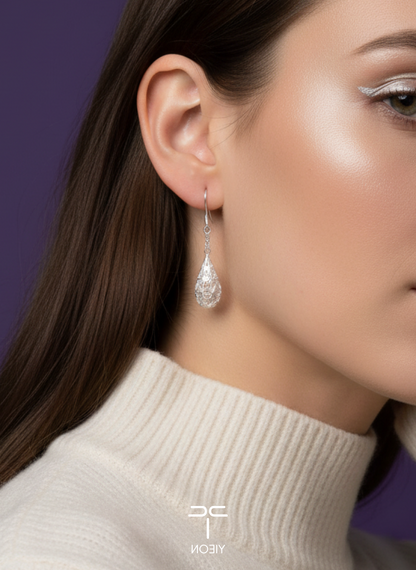 Waterdrop Filigree Inlay Earring
