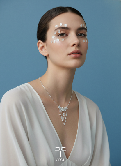 Sakura (Blossoms) Filigree Inlay Necklace