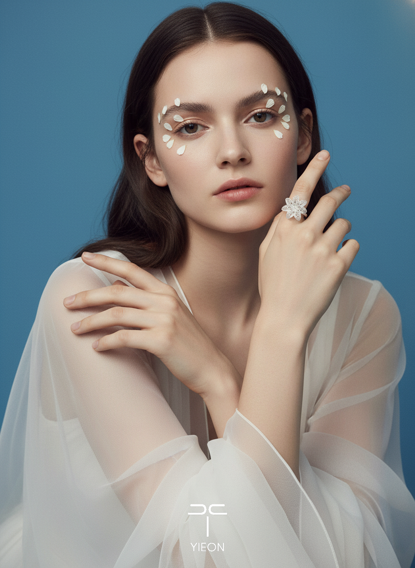 Lily (Blossoms) Filigree Inlay Ring