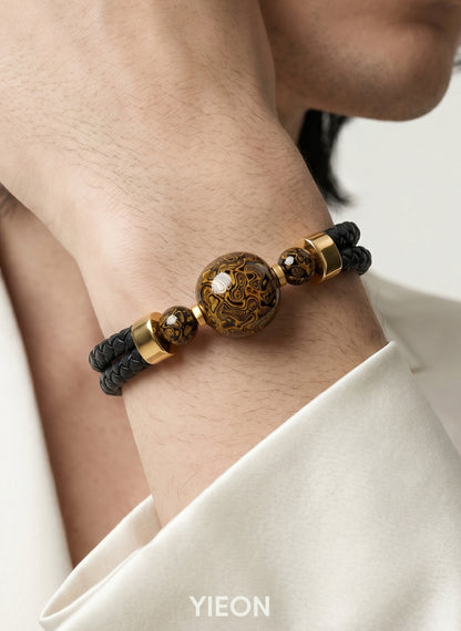 Thriving (Lucky Charm) Hand-Painted Lacquer Bracelet