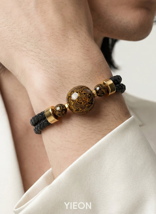 Thriving (Lucky Charm) Hand-Painted Lacquer Bracelet
