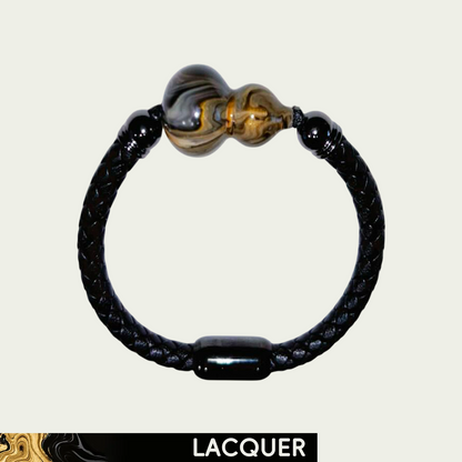 Angel And Evil Hand-Painted Lacquer Bracelet